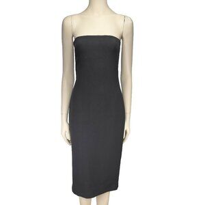 BABATON Strapless Bodycon Sheath A-Line Midi Black Dress Size 2